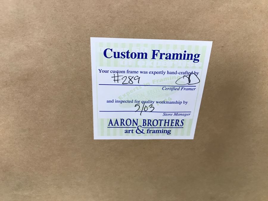 RARE LARGE 1900 Eugène Ogé Les Grandes Marques De L'Isère Official Lithography Poster Vibrant Colors 52' X 38' Nicely Framed Estimate $600 [Photo 27]