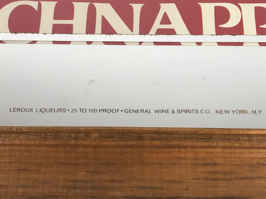 Leroux 100 Proof Schnapps Liquor Advertising Wall Mirror [Photo 6]