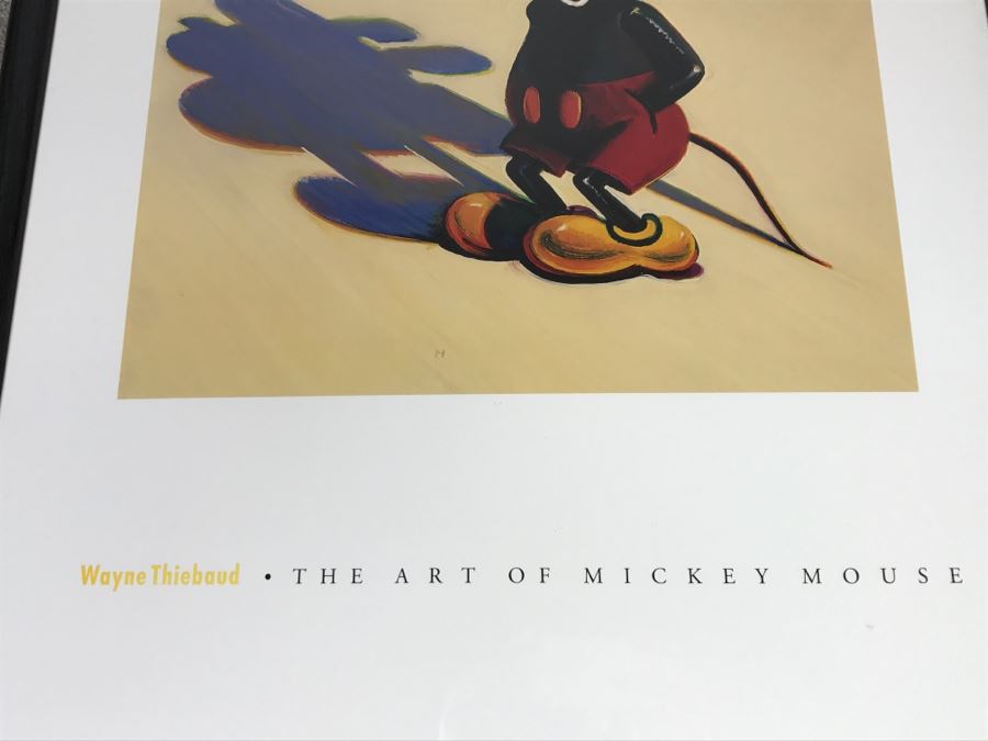 Wayne Thiebaud 'The Art Of Mickey Mouse' Framed Print And The Art Of Walt Disney Coffee Table Book By Christopher Finch [Photo 4]
