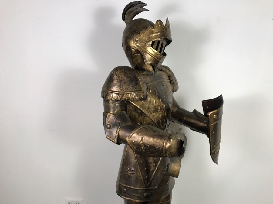 Decorative Life Size Knight In Armour Metal Sculpture [Photo 7]