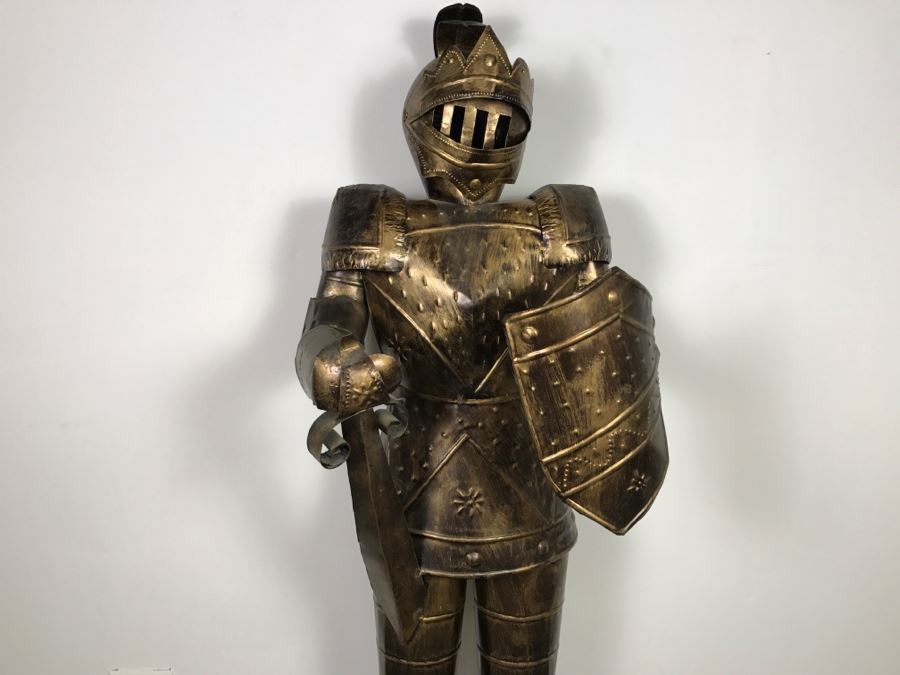 Decorative Life Size Knight In Armour Metal Sculpture [Photo 4]