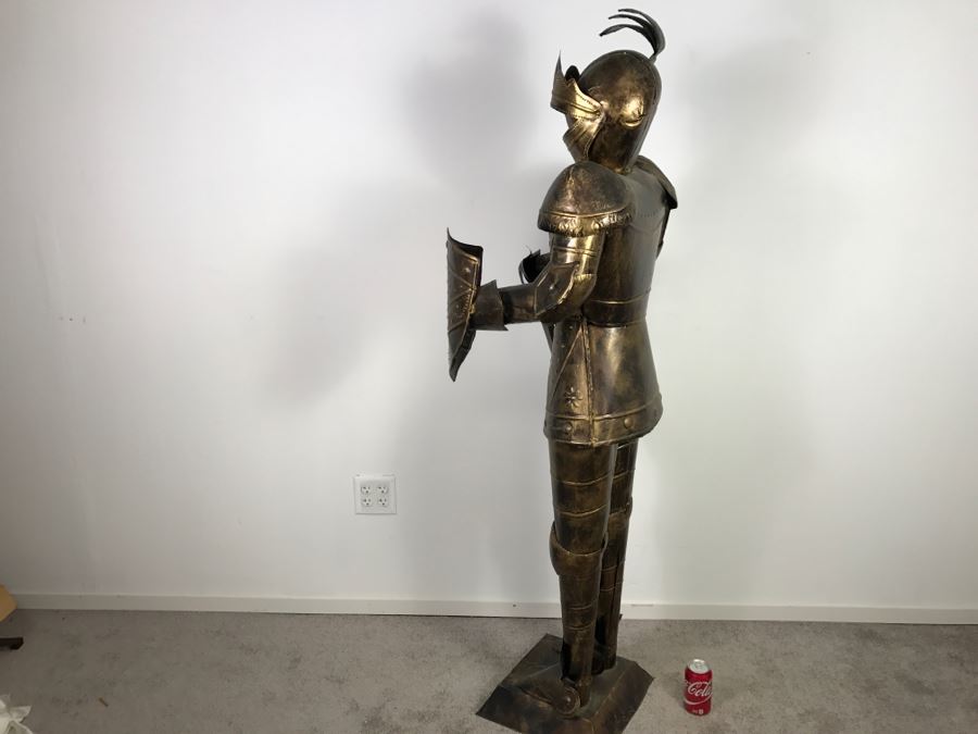 Decorative Life Size Knight In Armour Metal Sculpture [Photo 13]