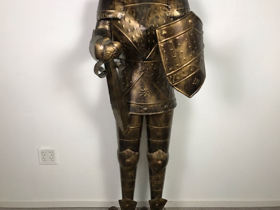 Decorative Life Size Knight In Armour Metal Sculpture [Photo 5]