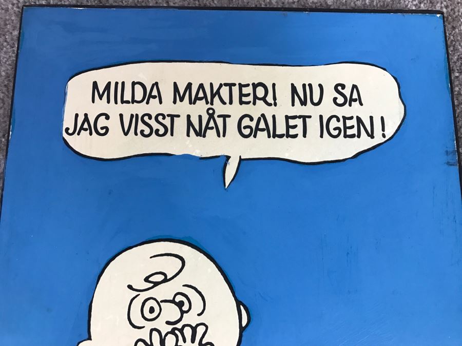 Original Swedish Charlie Brown Peanuts Artwork [Photo 2]