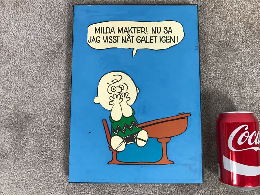 Original Swedish Charlie Brown Peanuts Artwork