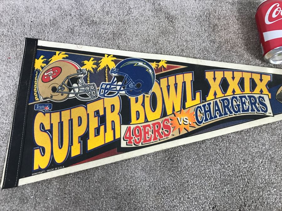 Super Bowl XXIX Penant 49ers Vs. Chargers Miami, Florida [Photo 2]