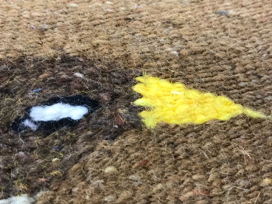 Vintage Woven Textile Featuring Bird Possibly Native American [Photo 8]