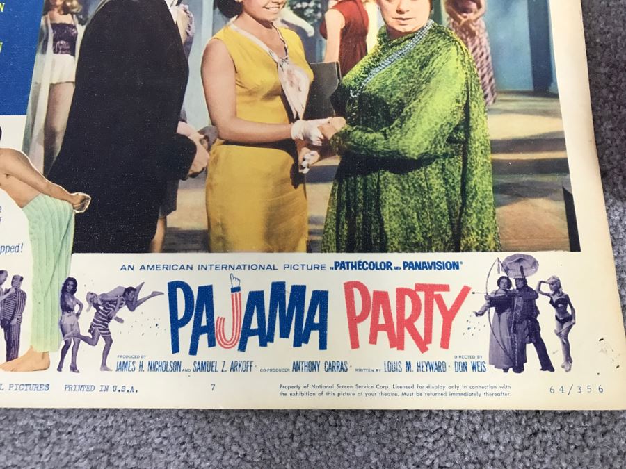 'Pajama Party' Vintage 1964 Lobby Card Annette Funicello And Tommy Kirk 64 Of 356 [Photo 8]