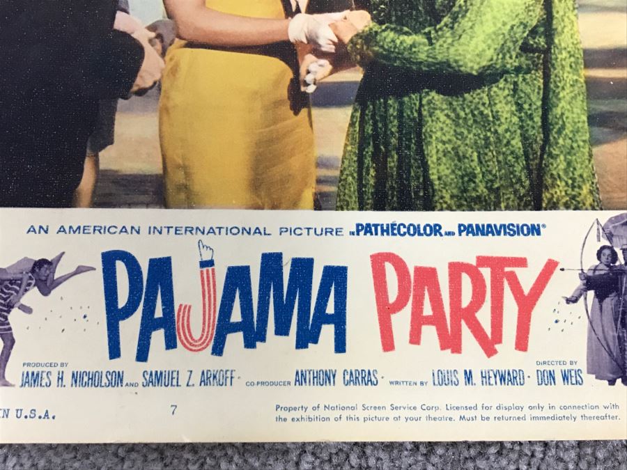 Pajama Party Vintage 1964 Lobby Card Annette Funicello And Tommy Kirk 64 Of 356