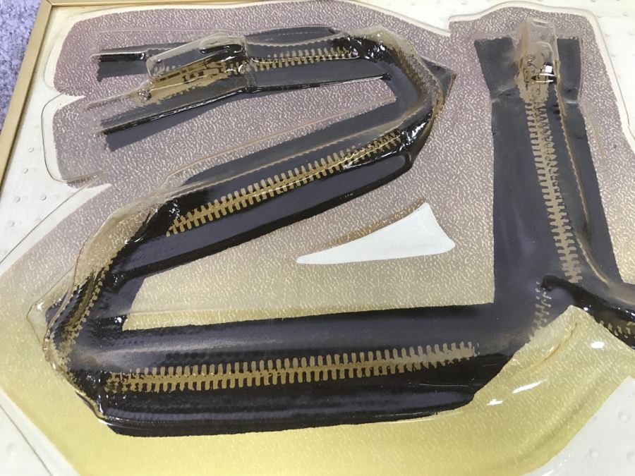 Original Pop Art 'Zip' Made Of Zippers By Robert Bucciarelli [Photo 3]