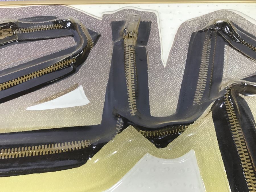 Original Pop Art 'Zip' Made Of Zippers By Robert Bucciarelli [Photo 4]