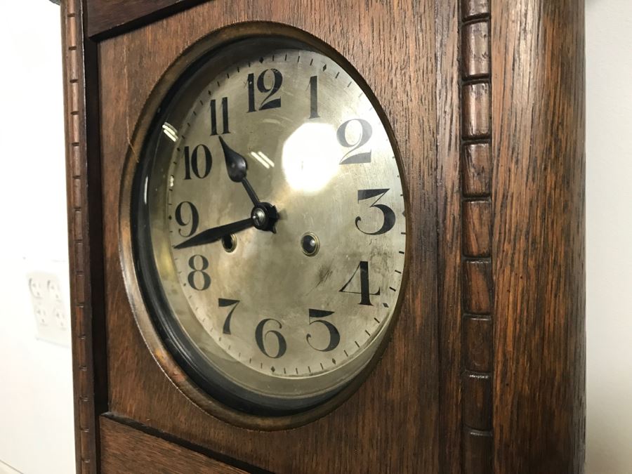 Vintage Wall Clock With Wooden Case - Nice Resonating Strike [Photo 4]