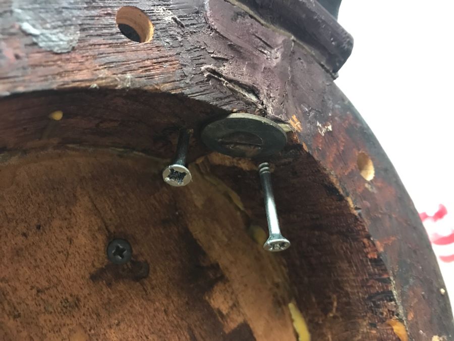 Stunning Antique Solid Carved Mahogany English Pedestal Table With Claw Feet - Note Repair On One Of The Legs [Photo 23]