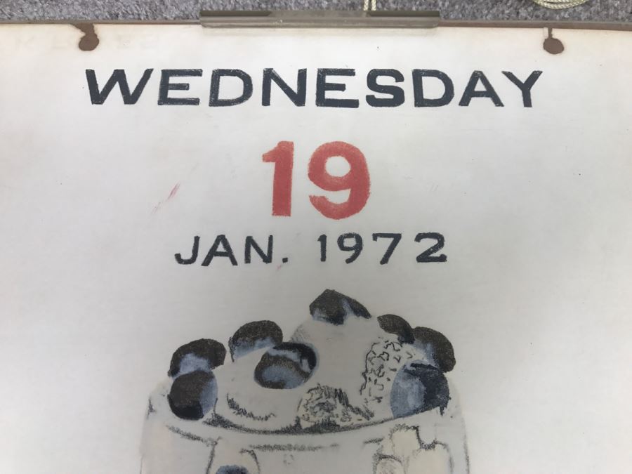 2 Vintage 1972 Original Hand Pencil Drawn Calendar Sketches With Sayings And One Print By Artist Robert Bucciarelli Artwork [Photo 16]