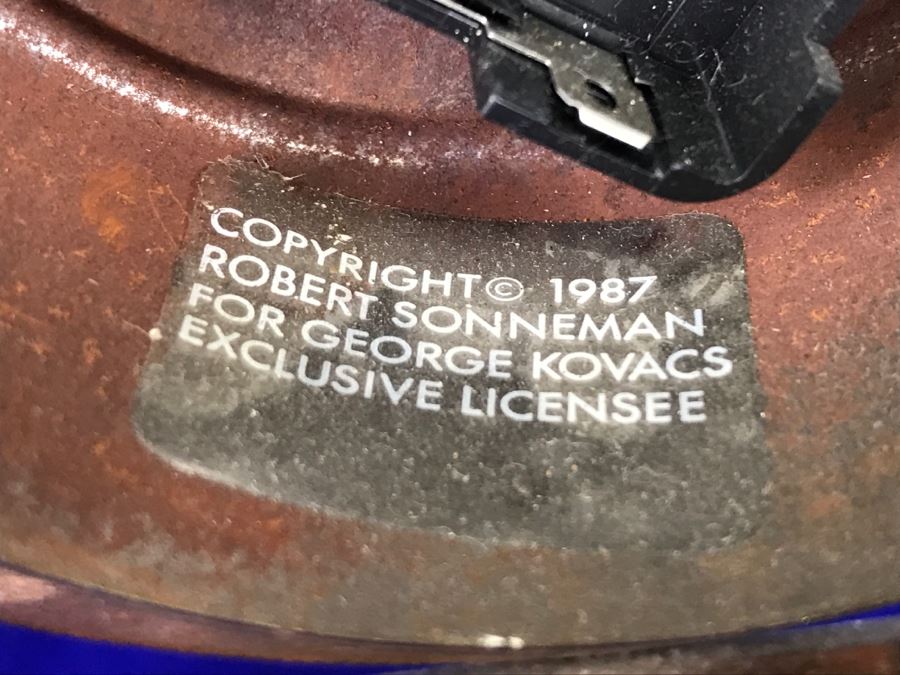 Vintage 1987 Robert Sonneman For George Kovacs Metal Clock - Needs New Replacement Clock Mechanism [Photo 10]