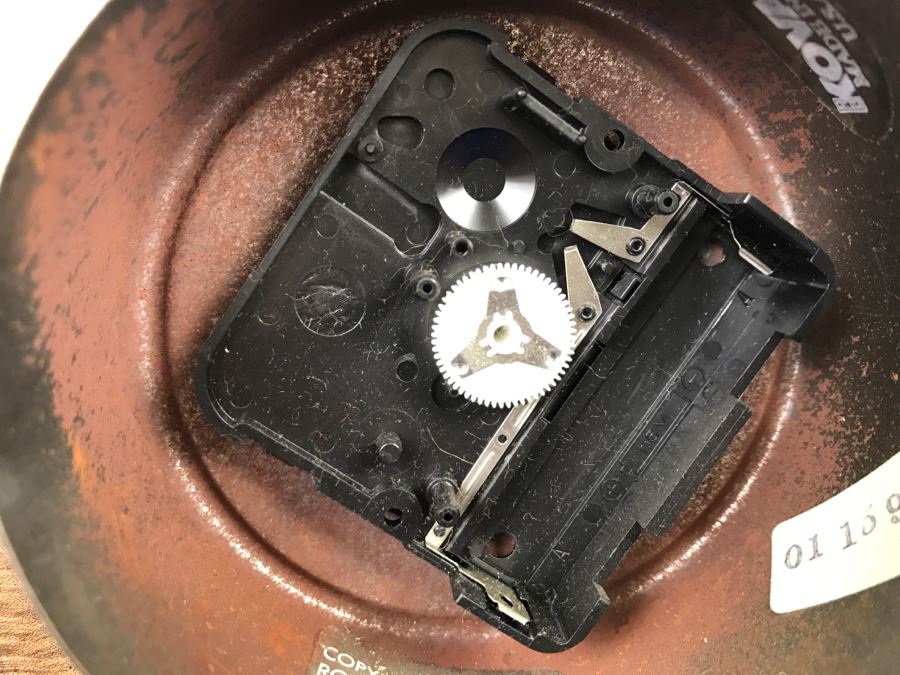 Vintage 1987 Robert Sonneman For George Kovacs Metal Clock - Needs New Replacement Clock Mechanism [Photo 9]