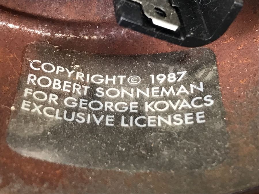 Vintage 1987 Robert Sonneman For George Kovacs Metal Clock - Needs New Replacement Clock Mechanism [Photo 11]