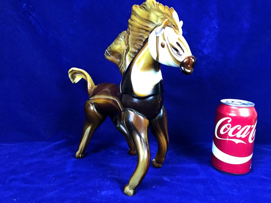 Hand Blown Art Glass Horse [Photo 4]