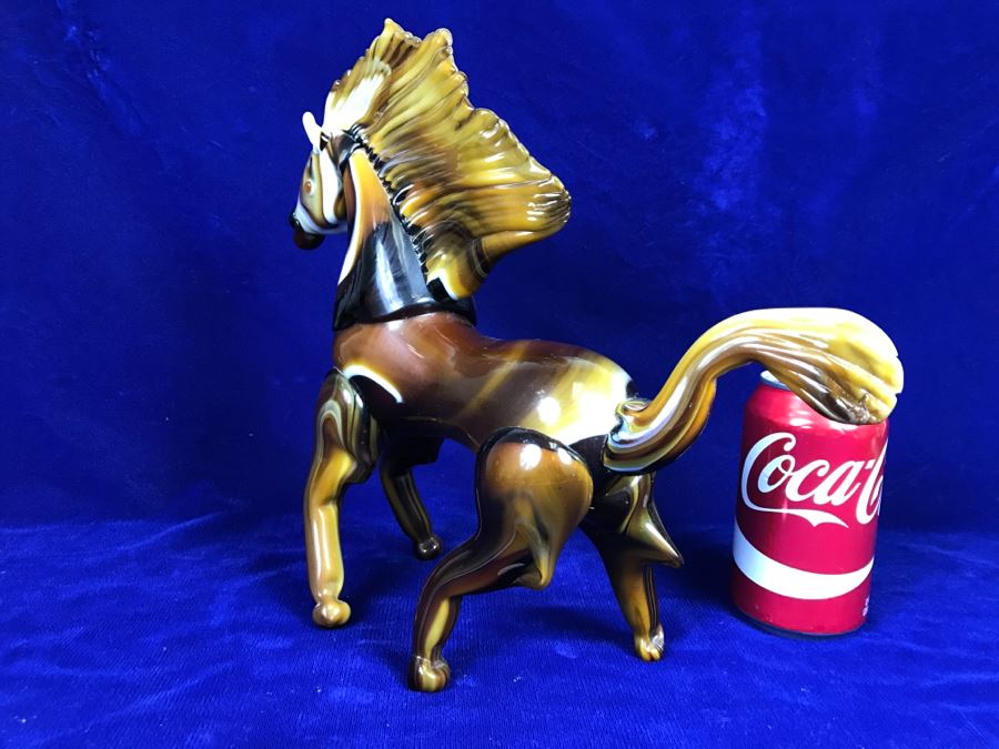 Hand Blown Art Glass Horse [Photo 7]