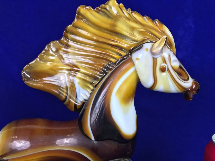 blown glass horse
