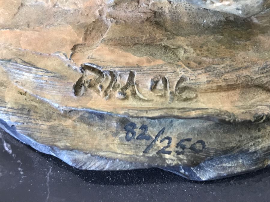 Richard D. MacDonald 1998 Limited Edition Bronze Sculpture 'Cheetah Study II' 5 1/2' X 5 3/4' X 4' 82 Of 250 With COA Estimate $450 [Photo 12]