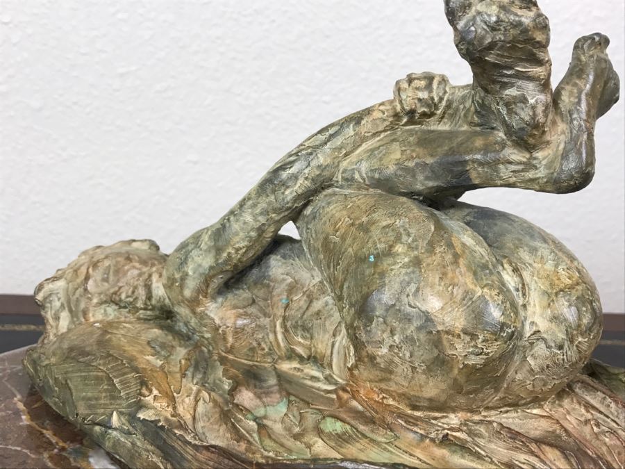 Richard D. MacDonald 2000 Limited Edition Bronze Sculpture Of Reclining Nude Woman On Heavy Marble Base 17 Of 90 Estimate $5,200 [Photo 10]