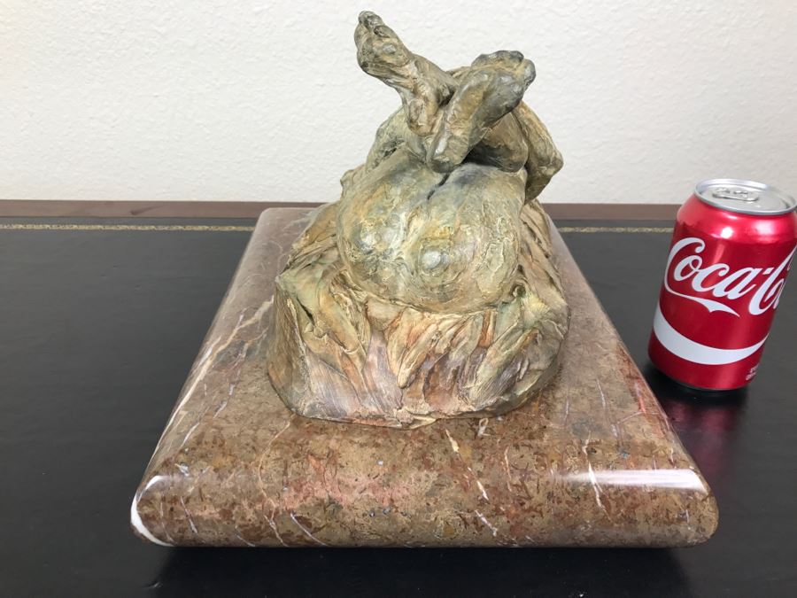 Richard D. MacDonald 2000 Limited Edition Bronze Sculpture Of Reclining Nude Woman On Heavy Marble Base 17 Of 90 Estimate $5,200 [Photo 6]