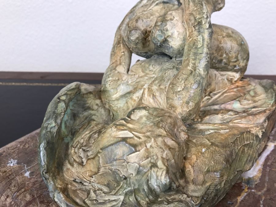 Richard D. MacDonald 2000 Limited Edition Bronze Sculpture Of Reclining Nude Woman On Heavy Marble Base 17 Of 90 Estimate $5,200 [Photo 19]