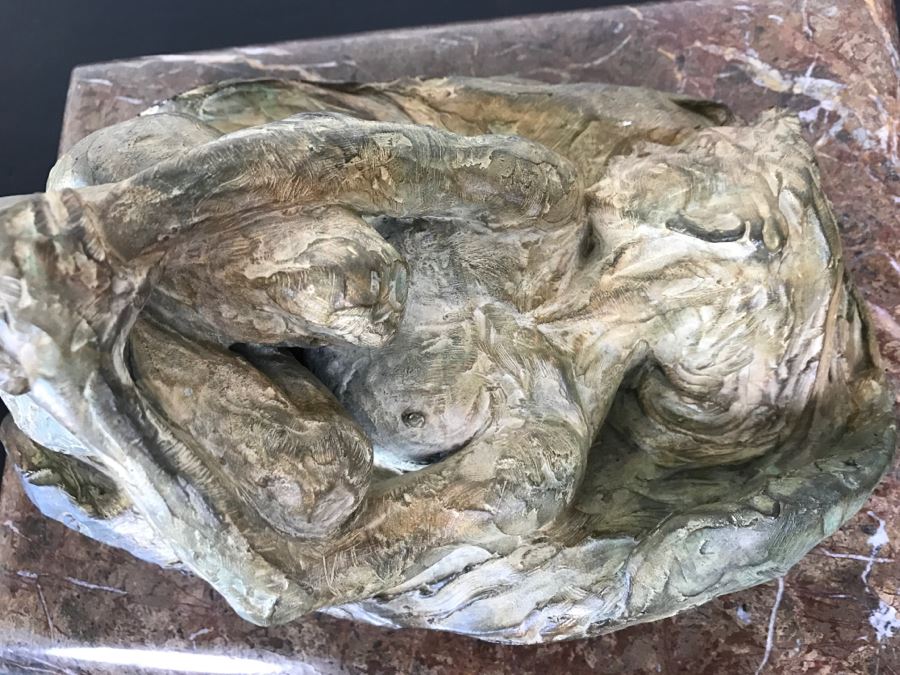 Richard D. MacDonald 2000 Limited Edition Bronze Sculpture Of Reclining Nude Woman On Heavy Marble Base 17 Of 90 Estimate $5,200 [Photo 30]