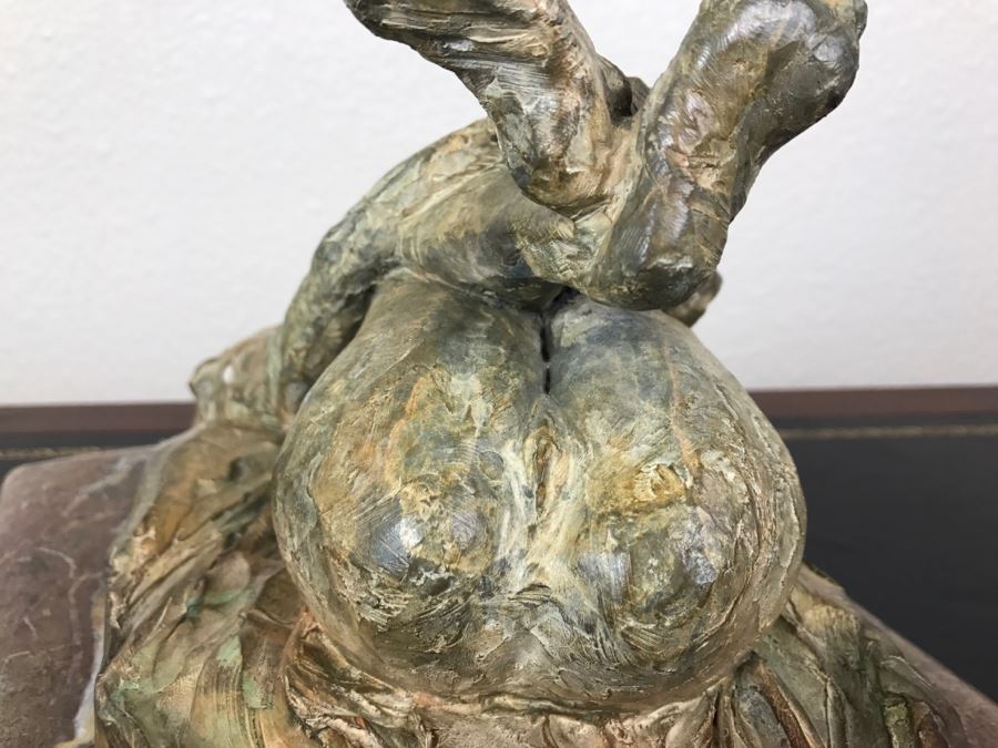 Richard D. MacDonald 2000 Limited Edition Bronze Sculpture Of Reclining Nude Woman On Heavy Marble Base 17 Of 90 Estimate $5,200 [Photo 3]