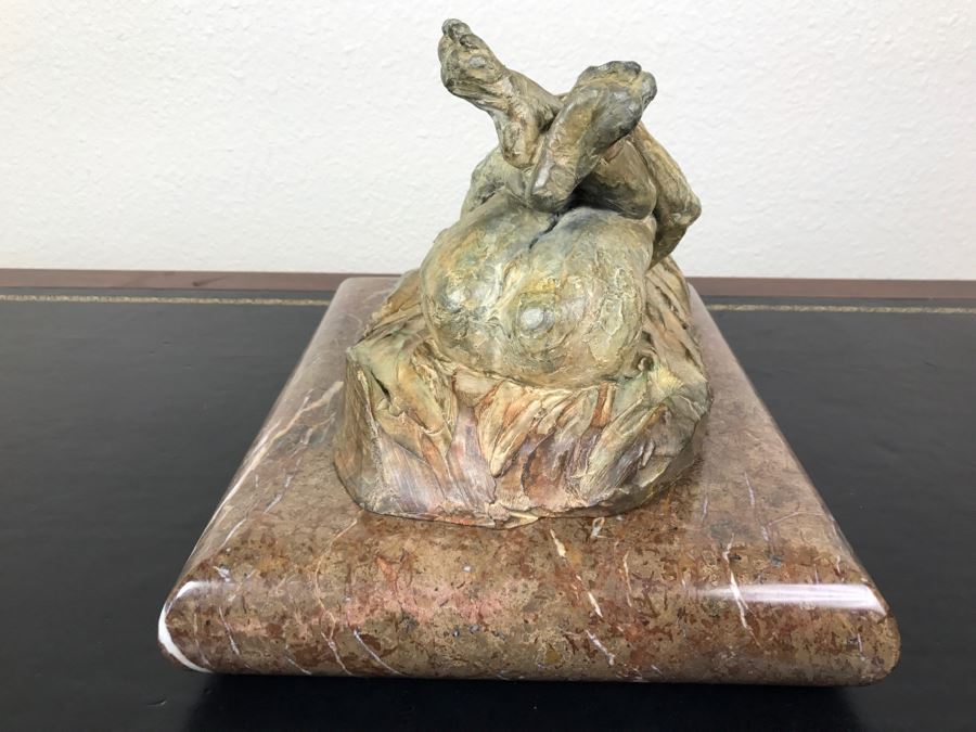 Richard D. MacDonald 2000 Limited Edition Bronze Sculpture Of Reclining Nude Woman On Heavy Marble Base 17 Of 90 Estimate $5,200 [Photo 32]