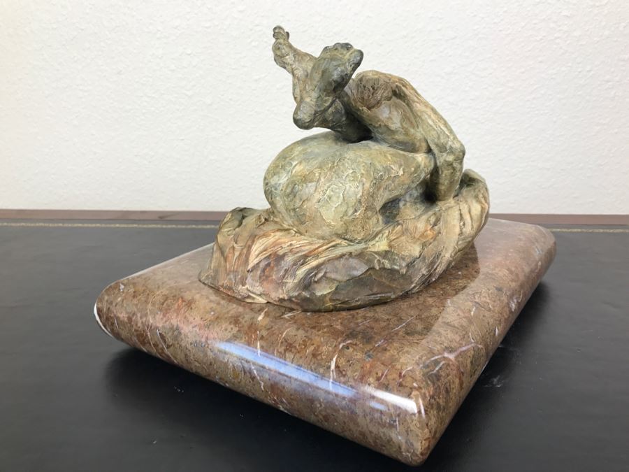 Richard D. MacDonald 2000 Limited Edition Bronze Sculpture Of Reclining Nude Woman On Heavy Marble Base 17 Of 90 Estimate $5,200 [Photo 31]