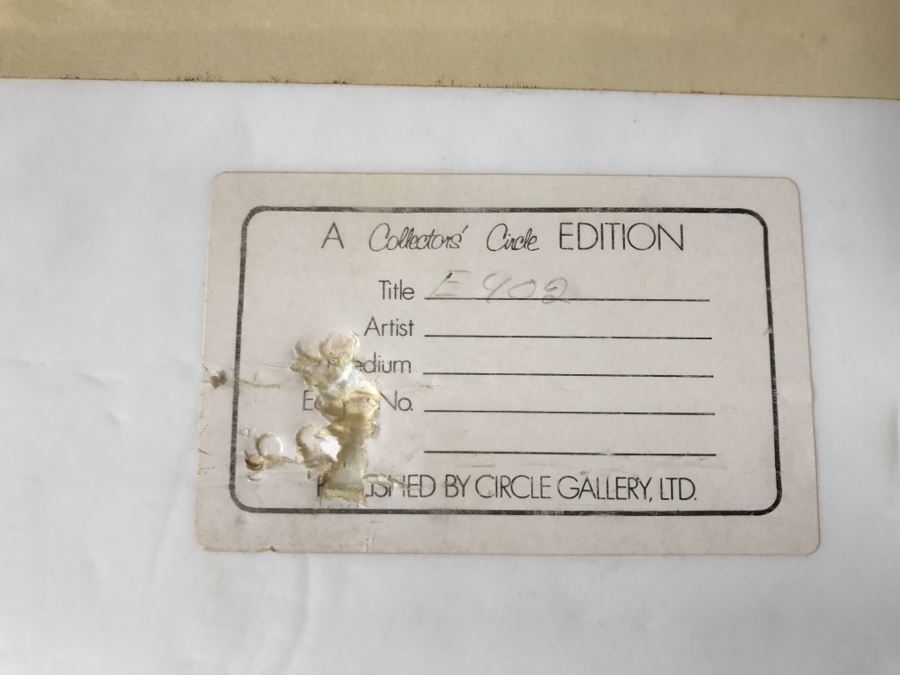 Romain Erte Framed Limited Edition Serigraph Print With Gold Foil Stamping Title 'Samson & Delilah' Signed By ERTE 75 Of 300 37' X 31.5' Retails $11,850 [Photo 14]