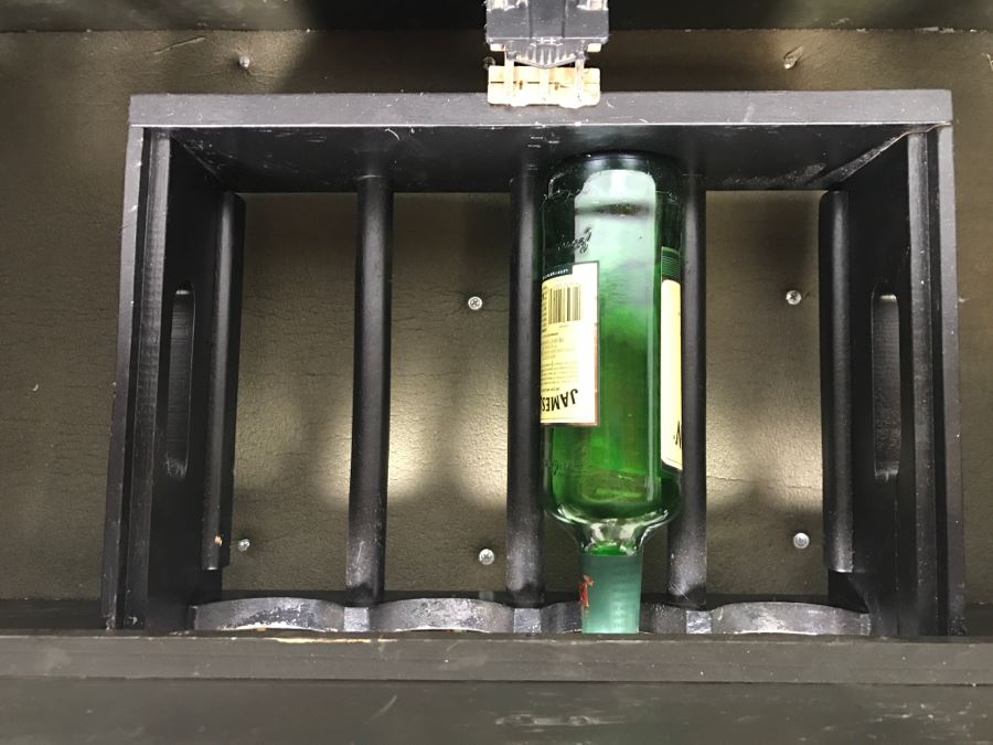 Very Cool Folk Art Military Themed Bar Wine Storage Locker With Trench Art 'Take A Shot' Bullet Shot Glasses Plus Bottle Openers - See All Photos [Photo 40]