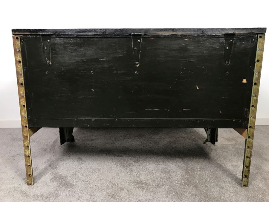 Very Cool Folk Art Military Themed Bar Wine Storage Locker With Trench Art 'Take A Shot' Bullet Shot Glasses Plus Bottle Openers - See All Photos [Photo 30]