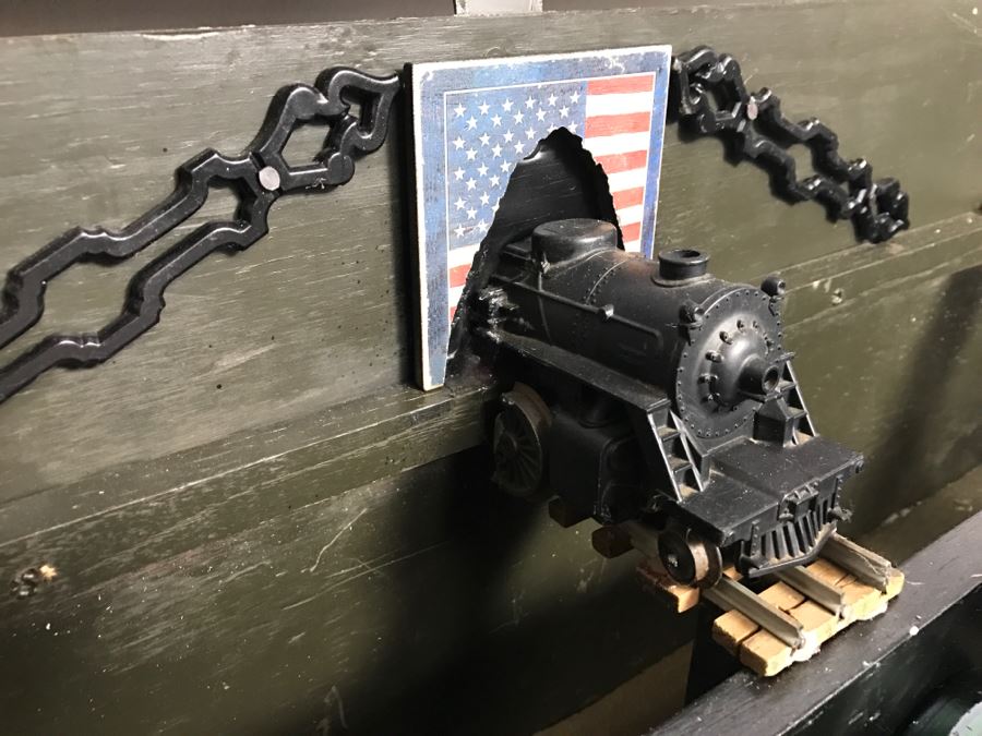 Very Cool Folk Art Military Themed Bar Wine Storage Locker With Trench Art 'Take A Shot' Bullet Shot Glasses Plus Bottle Openers - See All Photos [Photo 36]