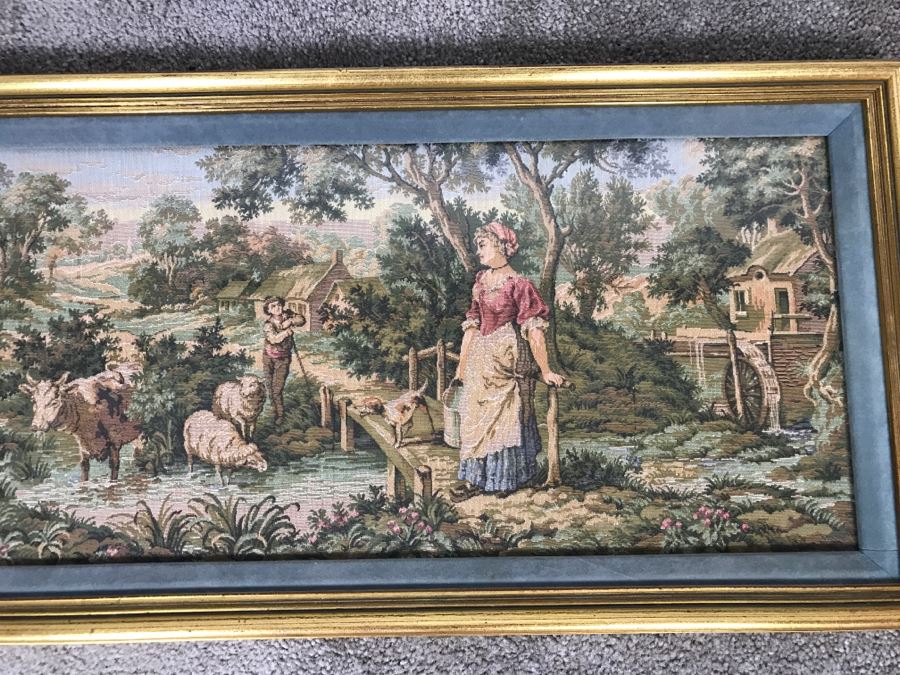 Vintage Framed Needlepoint