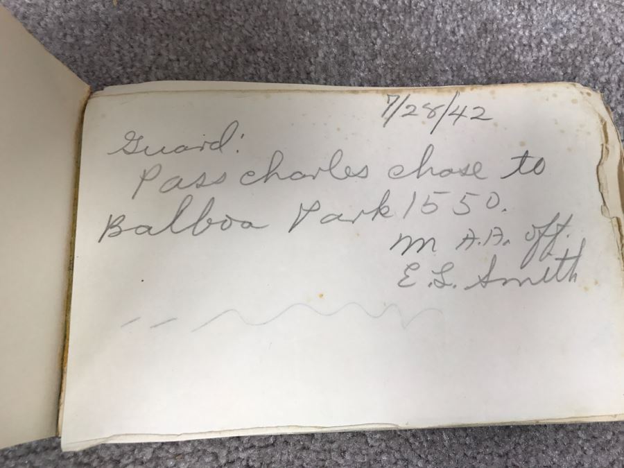 Historical WWII Military Trunk Time Capsule Loaded With Period Items Including Unopened Tobacco, Letters, Gold Fountain Pens, Notes, Japanese Military Jacket And More Owned By Charles F. Chase U.S.N. Doctor PhM Pharmacist's Mate - See All Photos [Photo 88]