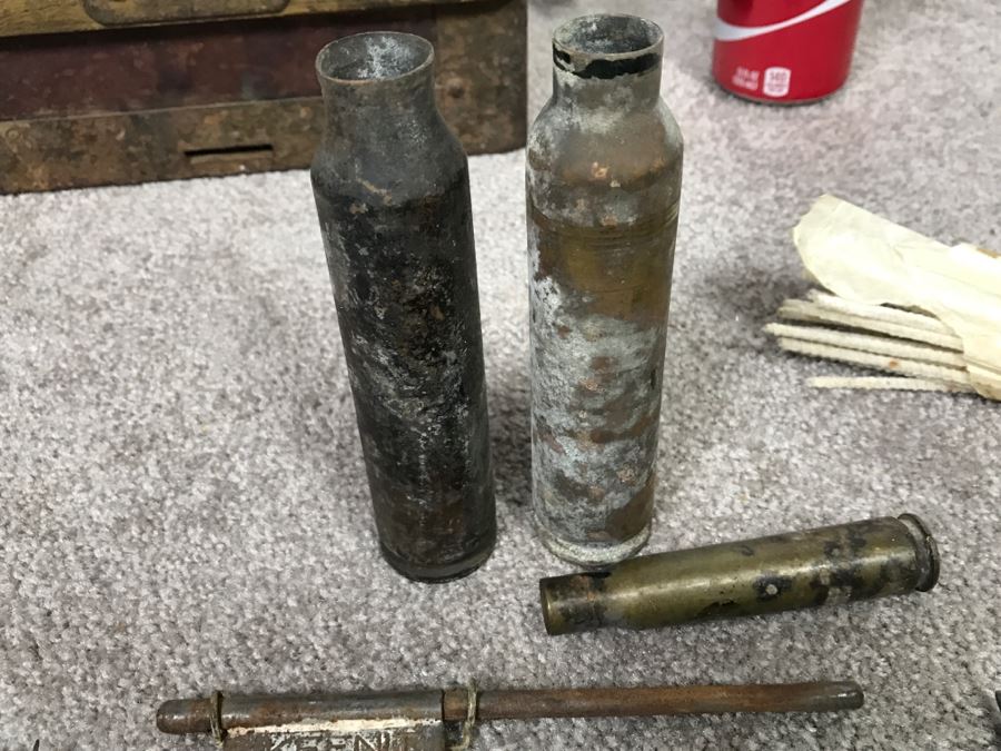 Historical WWII Military Trunk Time Capsule Loaded With Period Items Including Unopened Tobacco, Letters, Gold Fountain Pens, Notes, Japanese Military Jacket And More Owned By Charles F. Chase U.S.N. Doctor PhM Pharmacist's Mate - See All Photos [Photo 156]
