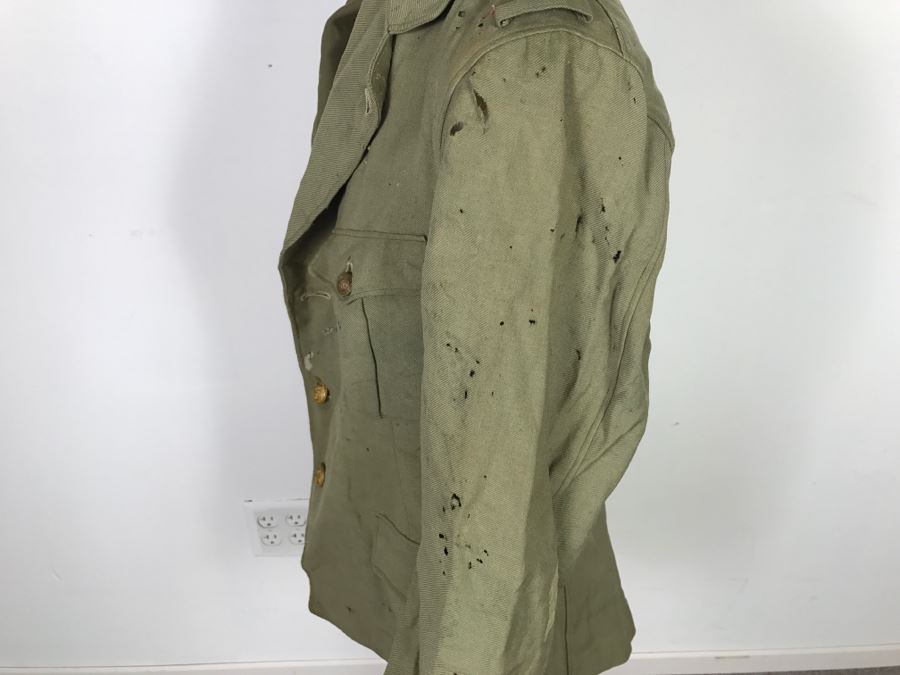 Historical WWII Military Trunk Time Capsule Loaded With Period Items Including Unopened Tobacco, Letters, Gold Fountain Pens, Notes, Japanese Military Jacket And More Owned By Charles F. Chase U.S.N. Doctor PhM Pharmacist's Mate - See All Photos [Photo 177]