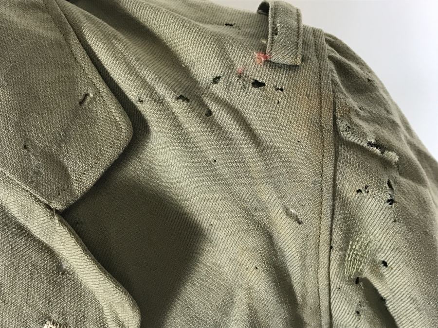 Historical WWII Military Trunk Time Capsule Loaded With Period Items Including Unopened Tobacco, Letters, Gold Fountain Pens, Notes, Japanese Military Jacket And More Owned By Charles F. Chase U.S.N. Doctor PhM Pharmacist's Mate - See All Photos [Photo 169]