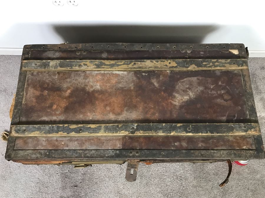 Historical WWII Military Trunk Time Capsule Loaded With Period Items Including Unopened Tobacco, Letters, Gold Fountain Pens, Notes, Japanese Military Jacket And More Owned By Charles F. Chase U.S.N. Doctor PhM Pharmacist's Mate - See All Photos [Photo 5]