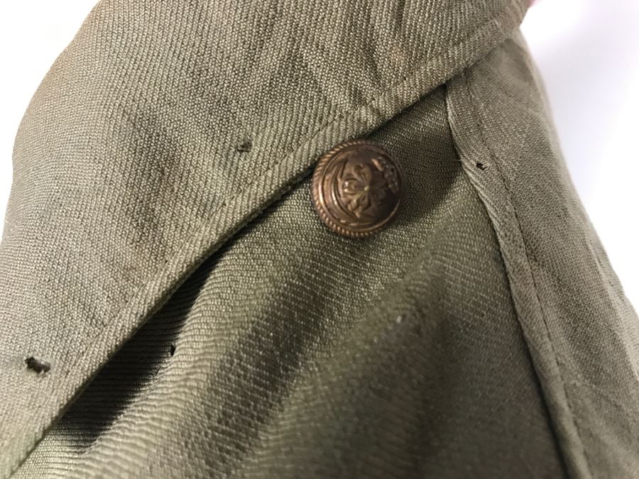 Historical WWII Military Trunk Time Capsule Loaded With Period Items Including Unopened Tobacco, Letters, Gold Fountain Pens, Notes, Japanese Military Jacket And More Owned By Charles F. Chase U.S.N. Doctor PhM Pharmacist's Mate - See All Photos [Photo 178]