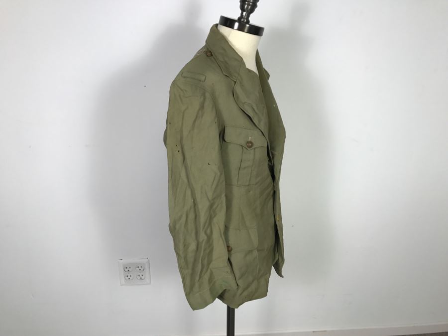 Historical WWII Military Trunk Time Capsule Loaded With Period Items Including Unopened Tobacco, Letters, Gold Fountain Pens, Notes, Japanese Military Jacket And More Owned By Charles F. Chase U.S.N. Doctor PhM Pharmacist's Mate - See All Photos [Photo 172]