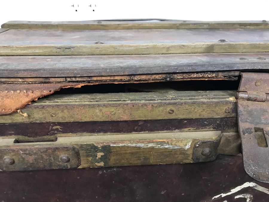 Historical WWII Military Trunk Time Capsule Loaded With Period Items Including Unopened Tobacco, Letters, Gold Fountain Pens, Notes, Japanese Military Jacket And More Owned By Charles F. Chase U.S.N. Doctor PhM Pharmacist's Mate - See All Photos [Photo 4]