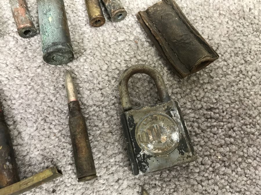 Historical WWII Military Trunk Time Capsule Loaded With Period Items Including Unopened Tobacco, Letters, Gold Fountain Pens, Notes, Japanese Military Jacket And More Owned By Charles F. Chase U.S.N. Doctor PhM Pharmacist's Mate - See All Photos [Photo 159]