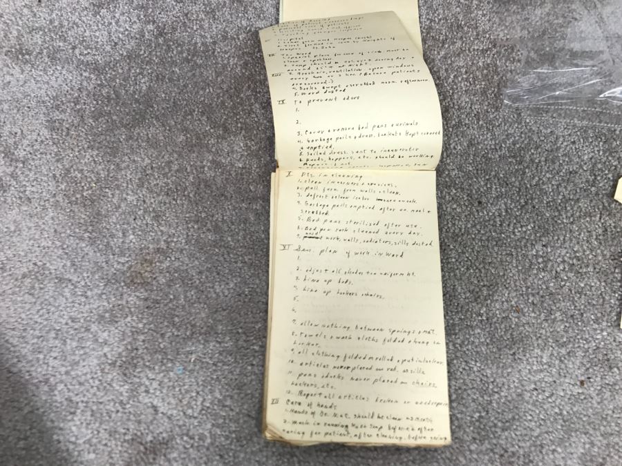 Historical WWII Military Trunk Time Capsule Loaded With Period Items Including Unopened Tobacco, Letters, Gold Fountain Pens, Notes, Japanese Military Jacket And More Owned By Charles F. Chase U.S.N. Doctor PhM Pharmacist's Mate - See All Photos [Photo 82]