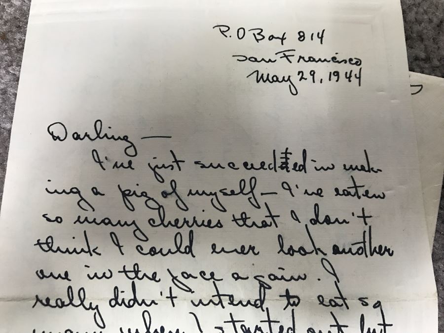 Historical WWII Military Trunk Time Capsule Loaded With Period Items Including Unopened Tobacco, Letters, Gold Fountain Pens, Notes, Japanese Military Jacket And More Owned By Charles F. Chase U.S.N. Doctor PhM Pharmacist's Mate - See All Photos [Photo 75]