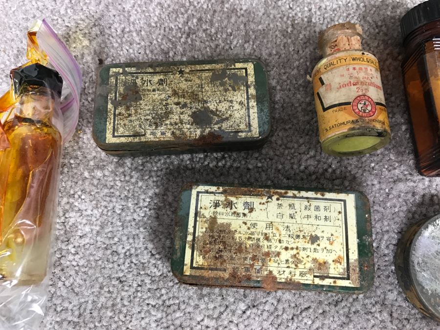 Historical WWII Military Trunk Time Capsule Loaded With Period Items Including Unopened Tobacco, Letters, Gold Fountain Pens, Notes, Japanese Military Jacket And More Owned By Charles F. Chase U.S.N. Doctor PhM Pharmacist's Mate - See All Photos [Photo 25]