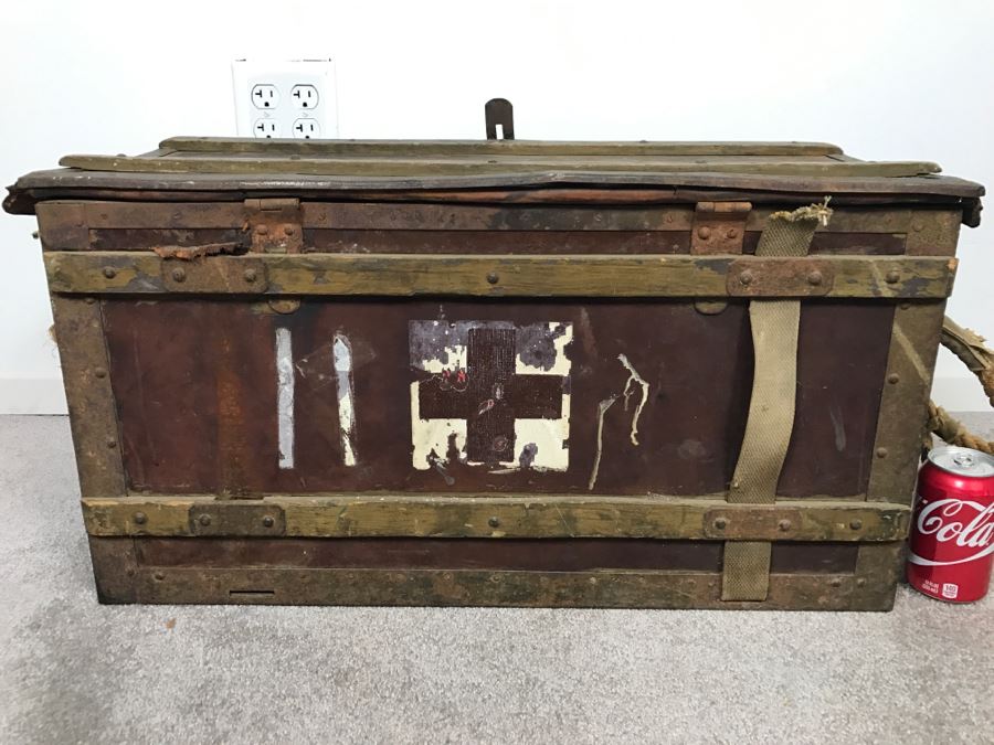Historical WWII Military Trunk Time Capsule Loaded With Period Items Including Unopened Tobacco, Letters, Gold Fountain Pens, Notes, Japanese Military Jacket And More Owned By Charles F. Chase U.S.N. Doctor PhM Pharmacist's Mate - See All Photos [Photo 12]